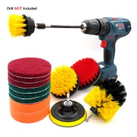 14pcs Drill Cleaning Brush Sets Power Scrubber for Grout, Tiles, Sinks, Bathtub, Bathroom, Shower & Kitchen Surface