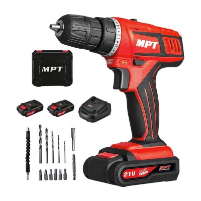 MPT 21V  Li-ion cordless drill battery power drill 10mm electric screwdriver electric hand drill